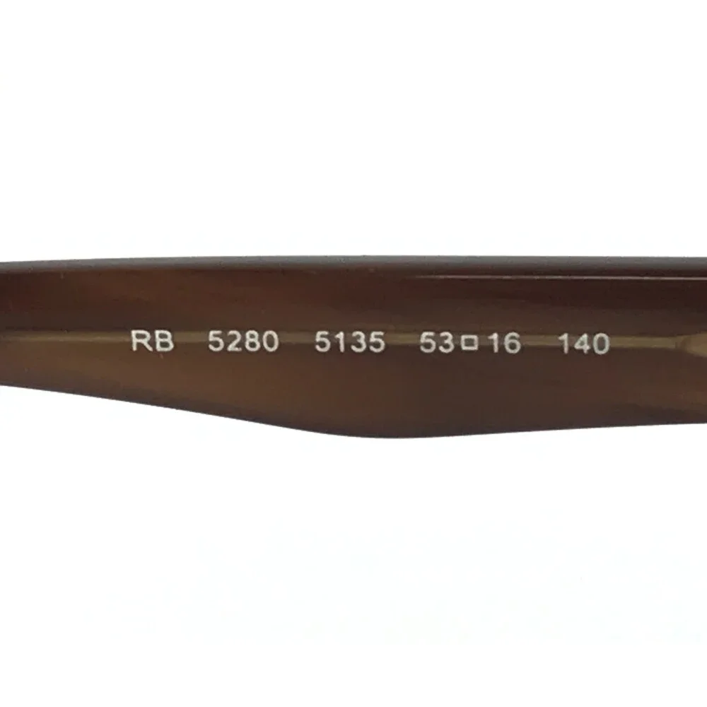 Ray-Ban Eyeglasses Frames RB5280 5135 Brown Horn Cat Eye Full Rim 53-16-140